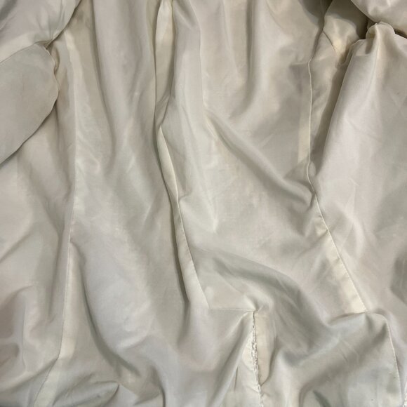 Maison Jules Women's Blazer Tweed Ivory Gold Button Size XL Jacket Wool Blend - Picture 12 of 12